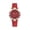 Red -BR52, variant on Resicozy Women's Leather Watches Quartz Classic Leather Strap Wrist Watches Water Resistance and Lightweight Watches Pink