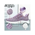 thumbnail image 6 of Oucaili Ladies Running Shoe Sport Athletic Shoes Mesh Sneakers Non-Slip Lace Up Flats Women Trainers Purple 7.5, 6 of 6