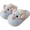 Blue, variant on Cute Mouse Plush House Slippers, Thick Fleece Lined Winter Shoes, Light Gray, Size 38-39, 1 Pair