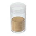 thumbnail image 5 of Uxcell Round Coin Tubes Coin Storage Tubes with Storage Box Plastic Coin Holders Fit 30mm Coins, Clear 5 Pack, 5 of 6