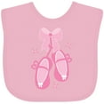 thumbnail image 3 of Inktastic Ballerina Pink Ballet Slippers Girls Baby Bib, 3 of 4