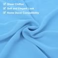 thumbnail image 4 of Caminito de mesa de gasa azul cielo de 2 piezas 27.5" x 118" Caminito de mesa ligero y elegante Caminito de mesa romántico y transparente, 4 of 7