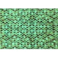 thumbnail image 1 of Ahgly Company Indoor Rectangle Abstract Turquoise Blue Modern Area Rugs, 5' x 7', 1 of 4