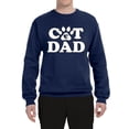 thumbnail image 2 of Wild Bobby, Best Cat Dad Daddy Gift, Pop Culture, Unisex Crewneck Graphic Sweatshirt, Navy, X-Large, 2 of 3