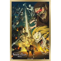 Attack on Titan: Season 4 - Key Visual 3 Wall Poster, 22.375" x 34" Framed