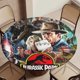 thumbnail image 5 of Parque Jurásico-theme Fitted Round Tablecloths Elastic Edged Table Covers Waterproof Table Cloth for Kitchen Holiday Party Tables Decor 120cm, 5 of 6