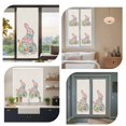 thumbnail image 7 of Happy Easter Window Privacy Film, Spring Polka Dots Bunny Easter Eggs Rustic Static Cling UV Sun Blocking Heat Control Window Tint Day and Night, Non-Adhesive One Way Privacy Cover 35.4''x78.7'', 7 of 7