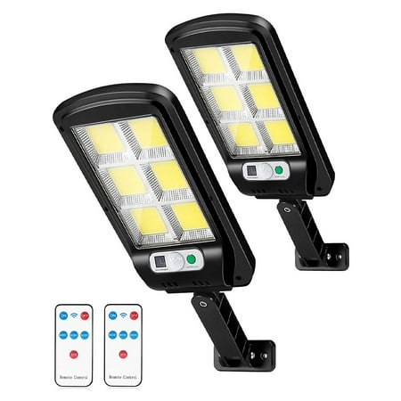 

Solarera 2 Pack Solar Street Lights 72 COB Motion Sensor Security Wall Light 3 Mode Holiday Christmas Decoration