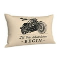 Vsdgher Let The Adventure Begin Print Pillow Cases Iconic Collection