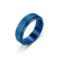 thumbnail image 1 of Anillo de acero de titanio esmerilado, anillo giratorio antiansiedad, anillo de descompresión, joyería para parejas, 1 of 4
