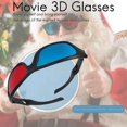 thumbnail image 5 of 5x Red And Blue Anaglyph Dimensional 3d Vision Glasses For Tv Movie Game Dvd, 5 of 5