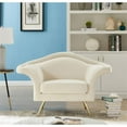 thumbnail image 2 of Meridian Furniture Lips Cream Velvet Chair, 2 of 3