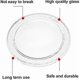 thumbnail image 3 of Microwave Oven Glass Plate Microwave Oven Glass Turntable Replacement Flat Bottom Glass Tray 24.5cm/9.6 Inch (Flat Bottom)-WELLNGS, 3 of 5