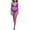Purple, variant on Sexy Fishnet Bodysuits Lingerie for Women 3/4 Sleeve Naughty Hollow See Through Stockings Mesh Erotic Nightwear