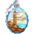 thumbnail image 2 of GDeBrekht 777372 Flower Lighthouse Coastal Glass Ornament, 2 of 2