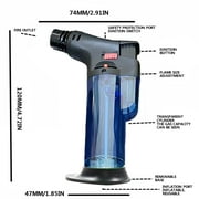 Wovilon Torch Lighter, Jet Flame, Butane Gas, Mini Refillable Windproof Lighters, For Candle, Fireplace, Grill