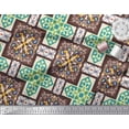 thumbnail image 2 of Soimoi Rayon Fabric Tiles Moroccan Print Fabric by Yard 42 Inch Wide, 2 of 2