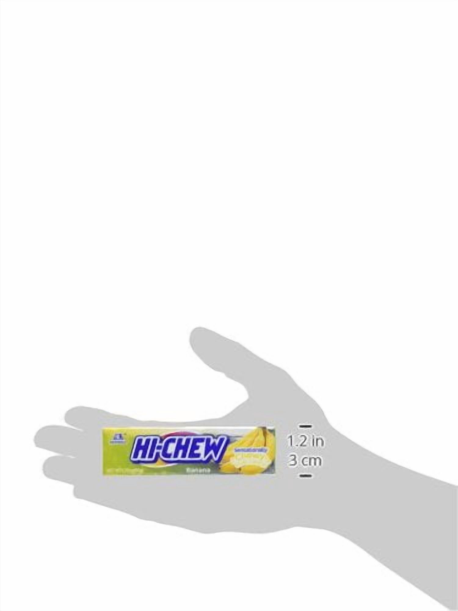 Hi-chew Banana Chewy Fruit Candies 1.76 oz. bar By Morinaga (10-pack)