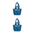 thumbnail image 2 of Baohd Larger Capacity Tote Bag With Big Opening For Easy Access Books Crossbody Bag blue 2Set, 2 of 6