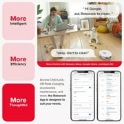 Roborock Q8 Max Robot Vacuum and Mop with Obstacle Avoidance, LiDAR Navigation, 5500Pa Suction Power, and App Control(White)