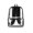 Black, variant on Clear PVC Transparent Backpack for School Security Check, Large Capacity Student Bookbag with Multiple Compartments for Laptops and Supplies in Black