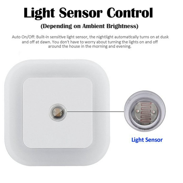 AUVON Plug-in LED Motion Sensor Night Light with Dusk to Dawn Motion Sensor,  Adjustable Brightness