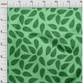 thumbnail image 3 of oneOone Cotton Silk Light Mint Green Fabric Leaves Sewing Craft Projects Fabric Prints By Yard 42 Inch Wide, 3 of 6