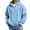 CU24_Sky Blue, variant on Resicozy Mens Zip Up Hoodies Long Sleeve Solid Color Hooded Sweatshirts Casual Fall Winter Track Jackets Light Brown S