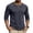 Navy, variant on Men's Contrast-Stitch Crew-Neck Long-Sleeve Tee, Comfort Soft Blend Knit for daily commutes & travel Green XXL