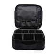 thumbnail image 3 of Estuche de maquillaje de viaje, organizador profesional de bolsas de maquillaje cosmético Bolsa de almacenamiento de cosméticos portátil con divisores ajustables, 3 of 6
