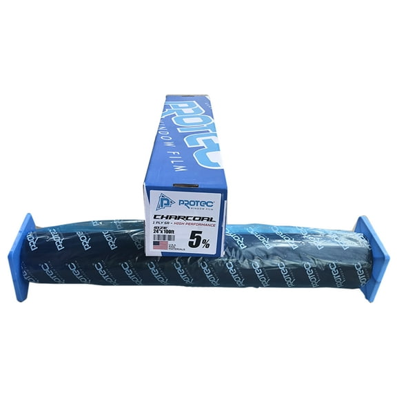 Charcoal 5% High Performance 24"x100ft Window Tint 1Ply