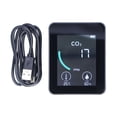 thumbnail image 1 of 2CO1T LCD CO2 Detector Digital Temperature and Humidity Detector with Alarm Portable and Real Time Monitoring for Family and OfficeBlack, 1 of 5