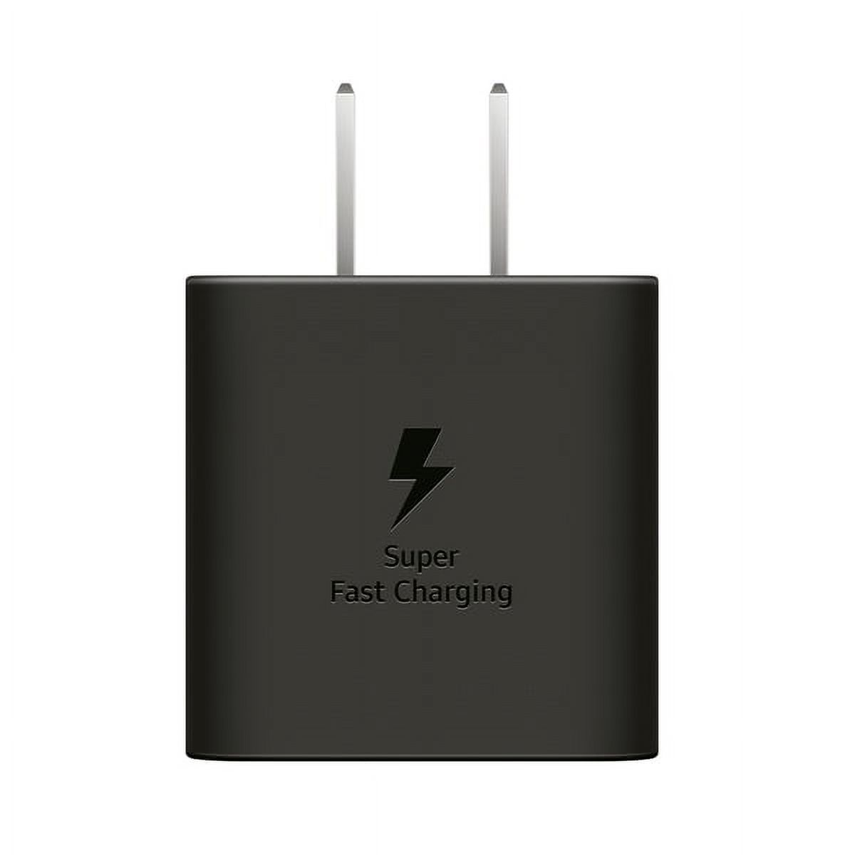 Samsung 25W Super Fast Charging USB-C Wall Charger, Black photo 3