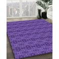 thumbnail image 3 of Ahgly Company Machine Washable Indoor Square Transitional Purple Amethyst Purple Area Rugs, 4' Square, 3 of 7