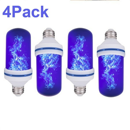 

2 Pack LED Flame Effect Fire Light Bulbs 4 Modes With Upside Down Effect Simulated Party Decorative E27 Flickering Light Atmosphere Lighting Vintage Flaming Lamp