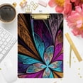 thumbnail image 7 of FMSHPON Colorful Butterfly Floral Clipboard Hardboard Wood Nursing Clip Board and Pull for Standard A4 Letter 13x9 inches, 7 of 7