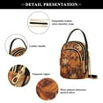 thumbnail image 4 of FORMRS Crossbody Bag for Women Quilted Travel Shoulder Cell Phone Purse with Chain Strap Handbag, Fall Pattern, 4 of 7