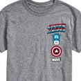 thumbnail image 3 of Marvel Captain America - Logo Stack - Men's Short Sleeve Graphic Tee, 3 of 5