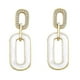 thumbnail image 3 of Pendientes de aro geométricos Yuxing en forma de O con esmalte neón rosa modelo 4825, 3 of 4