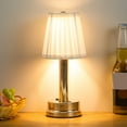 thumbnail image 3 of Desk Lamp Cordless 3 Color Temperature Dimmable Rechargeable With Fabric Lampshade Table Lamp For Hotels Bedside Table, 3 of 21