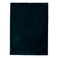 thumbnail image 1 of Linon Maven Faux Rabbit Polyester 3'x5' Accent Rug in Navy, 1 of 8