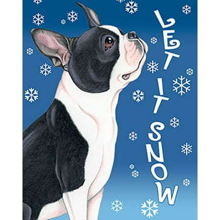 Boston Terrier - Best of Breed Let It Snow House