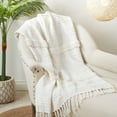 thumbnail image 3 of Saro Lifestyle Boho Chic Tufted Throw with Tassels, 3 of 3
