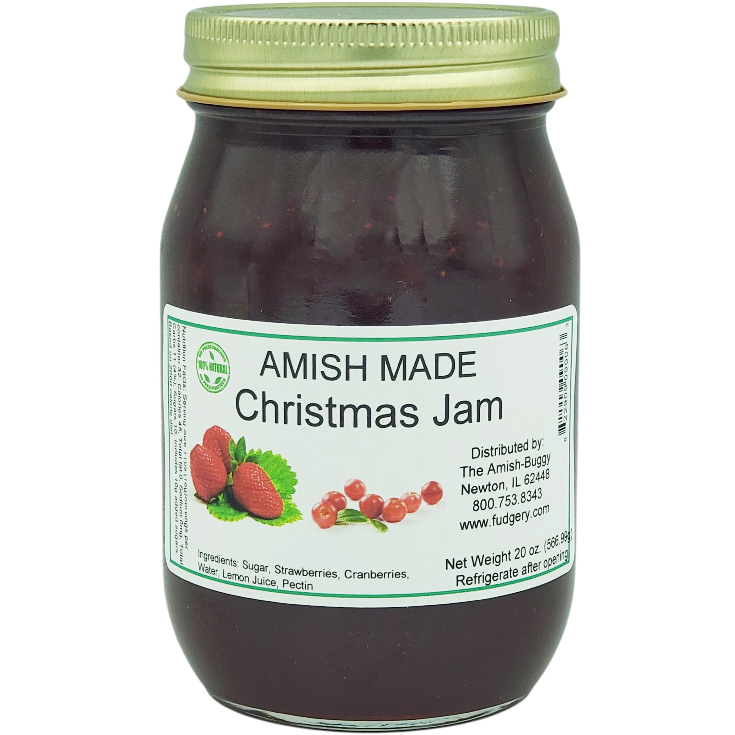 Amish Made Christmas Jam 18 oz.