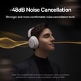 thumbnail image 5 of Baseus Wireless Headphone Noise Cancelling Headphones Bluetooth Over-Ear Headphones with Microphone, H1 Pro White, 5 of 14