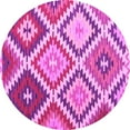 thumbnail image 1 of Ahgly Company Indoor Round Abstract Pink Contemporary Area Rugs, 5' Round, 1 of 4