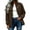 Brown(Jackets), variant on Women's Lightweight Stand Collar Windbreaker Jackets, Casual Solid Zip-Up Bomber Coat with Elastic Cuffs