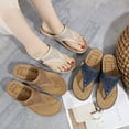 thumbnail image 5 of Flip Flops Sandals for Woman Casual Summer Thong Sandal Comfortable T Strap Beach Shoes Womens Clip Toe Wedges Slides, 5 of 6