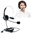 thumbnail image 4 of Call Center Monaural USB Plug Headset Headphones with Mic microphone call center for Computer, 4 of 9