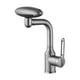 thumbnail image 2 of Grifo de fregadero de cocina de acero inoxidable con pulverizador, para fontanería comercial, giratorio 360 degree. Gris, 2 of 9